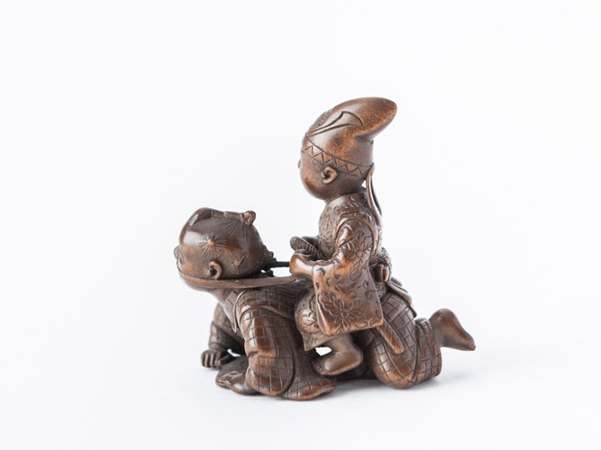 お馬遊び根付 森田藻己 - 古美術 鐘ヶ江 - Collections -