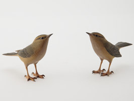 木彫 鶯 上野玉水 - 古美術 鐘ヶ江 - Collections -